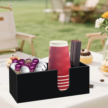 Coffee Bar Accessories and Organizer, Disposable Cup Holder