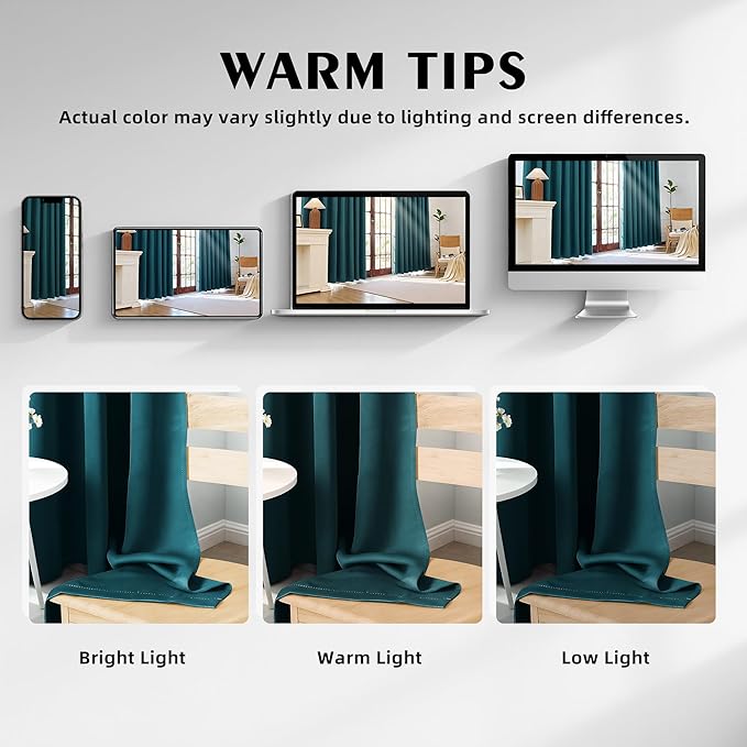 100% Blackout Curtains 84 Inch Length