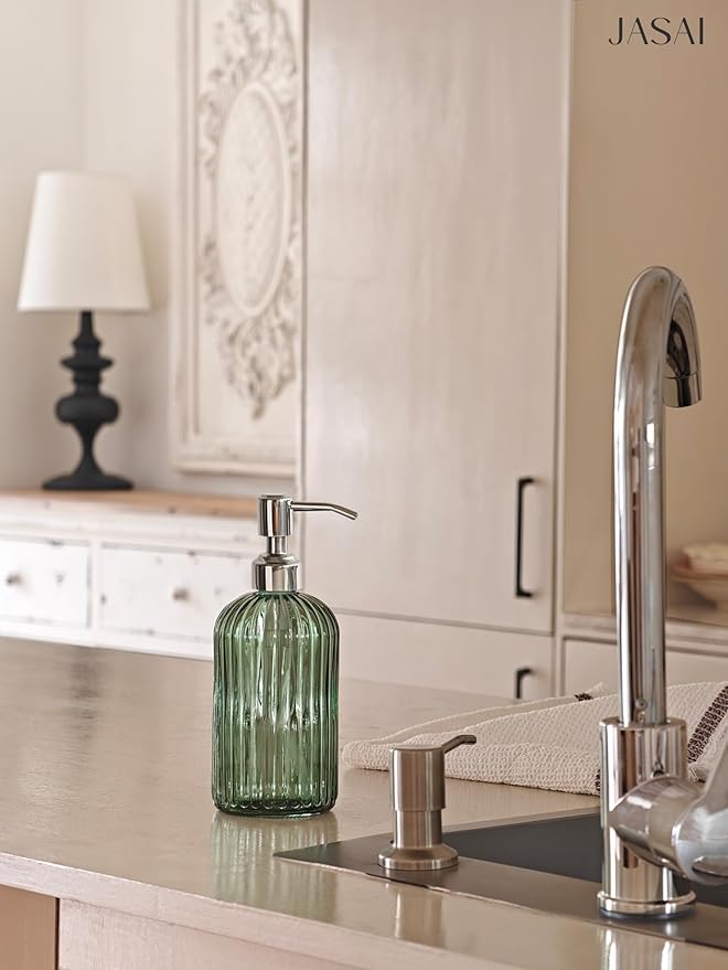 JASAI 18Oz Green Soap Dispenser