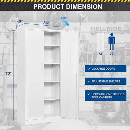 Metal Storage Cabinet-72” Tall Steel File Cabinets