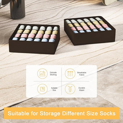 Joyoldelf Sock Organizer Drawer Organizer