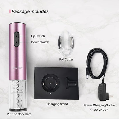 Secura Electric Wine Opener, Automatic Electric Wine Bottle Corkscrew Opener
