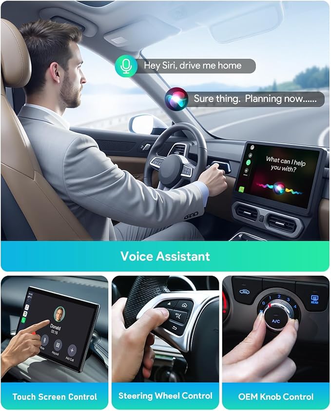 Magic AI Box Wireless CarPlay Adapte, 5.8GHz High-Speed Zero Lag WiFi, Plug & Play 3s Auto Reconnect, Compatible with iOS 10+ & Android 11+ Car Systems
