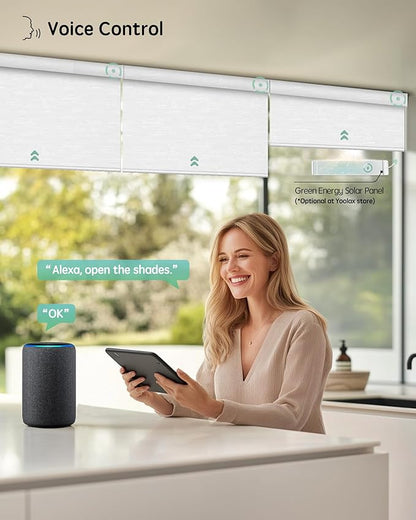 Yoolax Motorized Blinds with Remote, Smart Blinds