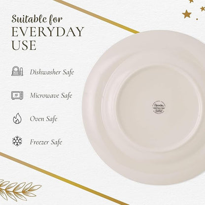 Spode Christmas Tree 12-Piece Dinnerware Set (Service for 4) - Festive Holiday Tableware with Plates & Mugs - Fine Earthenware Christmas Dinnerware - Microwave & Dishwasher Safe