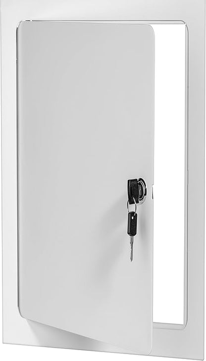 Premier 12x24 Universal Steel Flush Access Panel Door w/Keyed Cylinder Latch