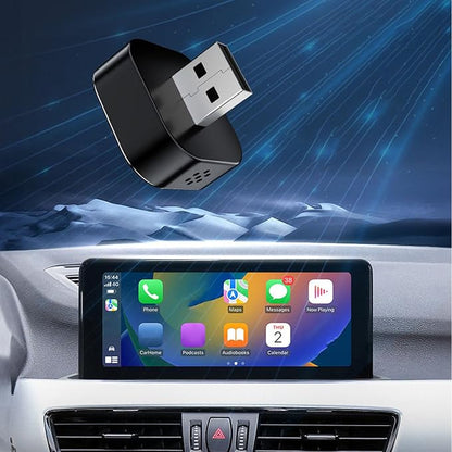 Asixxsix Wireless Adapter for Android Auto, Convert Wired to Wireless Car Play Adapter, Easy Setup Plug and Play, Fast and Stable Connection, Auto Connect, Mini Size