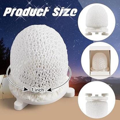 4 Pack Gas Mantles for Outdoor Gas Lamps Preformed Gaslight Mantles for Lamp Post, White