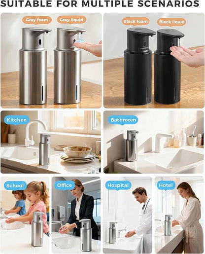 Automatic Liquid Soap Dispenser Touchless, 304 Stainless Steel Bottle Body