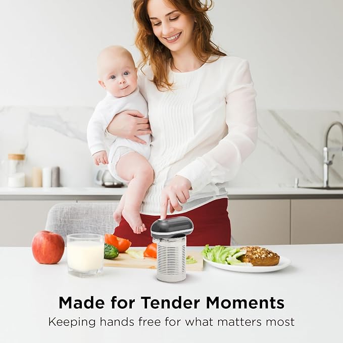 Kitchen Mama Mini Plus Rechargeable Electric Can Opener: USB-C Charging
