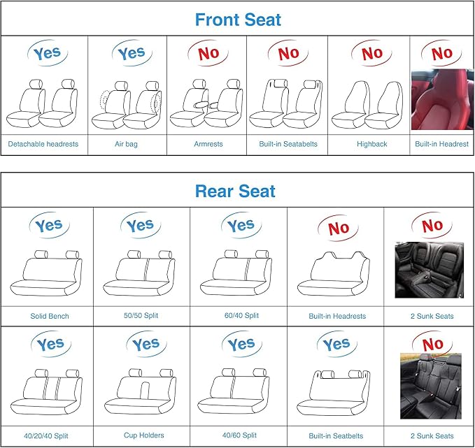 Car Seat Covers Front Seats, Super Luxurious Heavy Universal Duty Waterproof Leather Automotive Vehicle Cover for Cars SUV Pick-up Truck, Non-Slip Seat Pink Car Accessories (2 PCS Front/Purple)