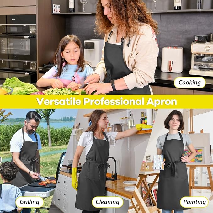 ROTANET Extra Large Apron for Men Adjustable Bib Aprons