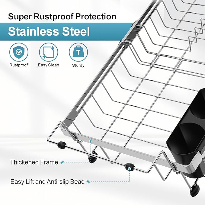 GSlife Over Sink Dish Drying Rack