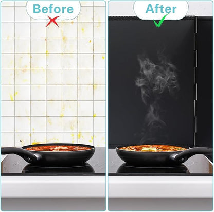 4 Sided Oil Splatter Guard Grease Splatter Guard Stove Splatter Guard, Splatter