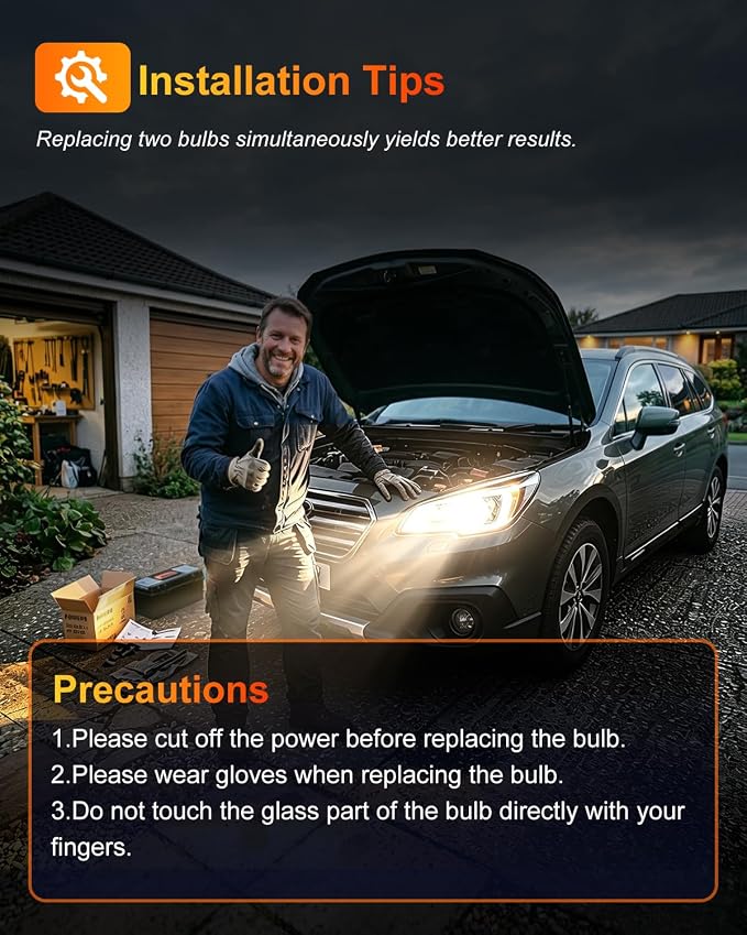 9003/H4 Halogen Headlight Bulb, 12V 55W Head Lamps, 4000 Lumens, 3800K，H4 Head Light Bulbs for Car, High and Low Beam，Automotive Light Bulbs，Pack of 2