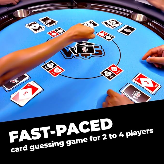 Wild Guess! – The Fast-Paced, Unpredictable, Insanely Competitive Card Game for 2 to 4 Players – Great Travel Game for Friends and Family