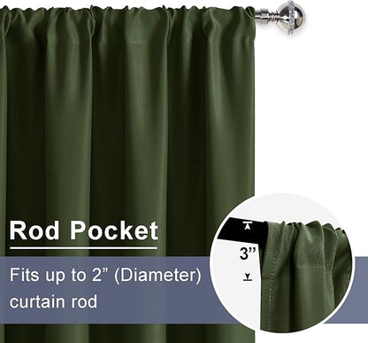 JIUZHEN Blackout Curtains for Bedroom