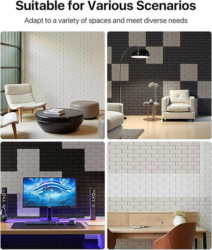Soundsbay Acoustic Panels Self Adhesive, 12 Pack High Density Sound Proof Foam