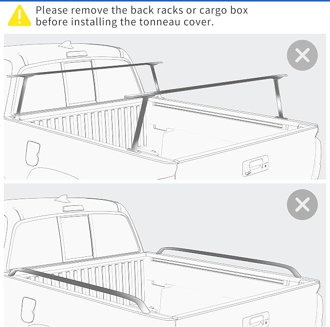 OEDRO FRP Hard Tri-fold Tonneau Cover Fold Truck Bed Covers Compatible with 2015-2026 Ford F150 F-150 with 5.5 Feet Bed