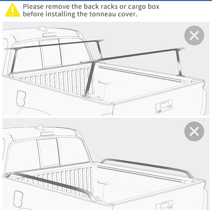 OEDRO FRP Hard Tri-fold Tonneau Cover Fold Truck Bed Covers Compatible with 2015-2026 Ford F150 F-150 with 5.5 Feet Bed