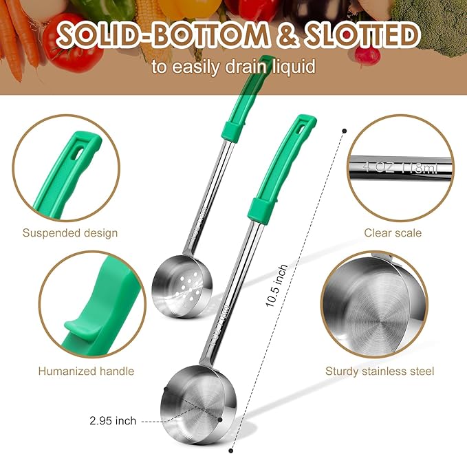4 Ounce Stainless Steel Portion Control Ladle Spoon