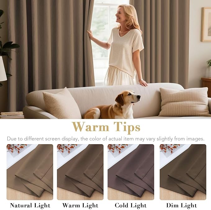 H.VERSAILTEX Thermal Insulated Blackout Window Panels Microfiber