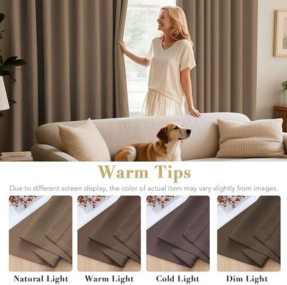 H.VERSAILTEX Thermal Insulated Blackout Window Panels Microfiber