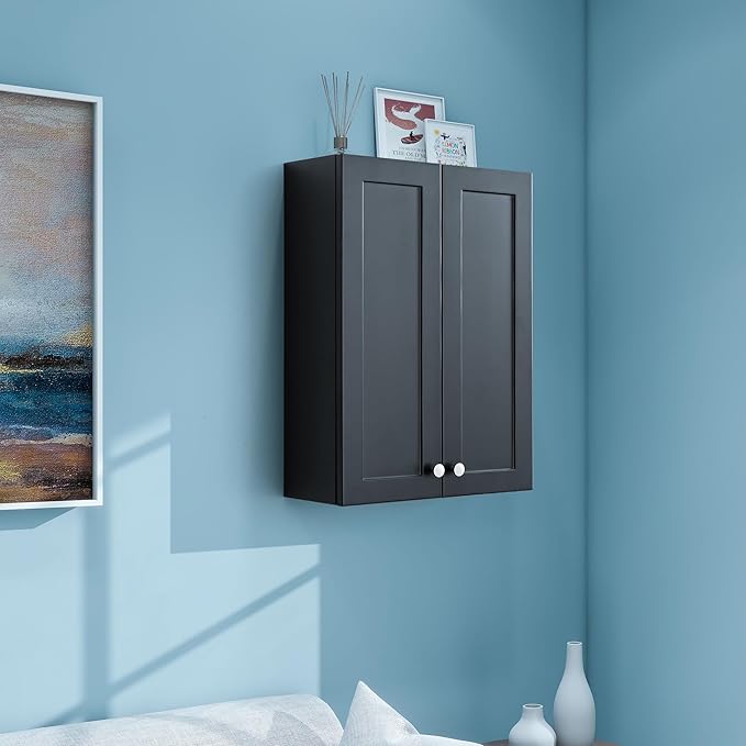 Matte Black Wall Mount Medicine Cabinet