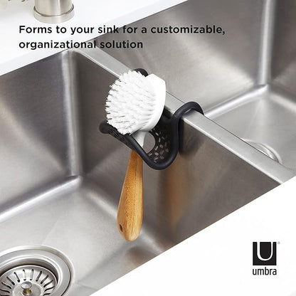 Umbra Sling Sponge Holder for Kitchen Sink – No Suction Cups, Flexible Caddy