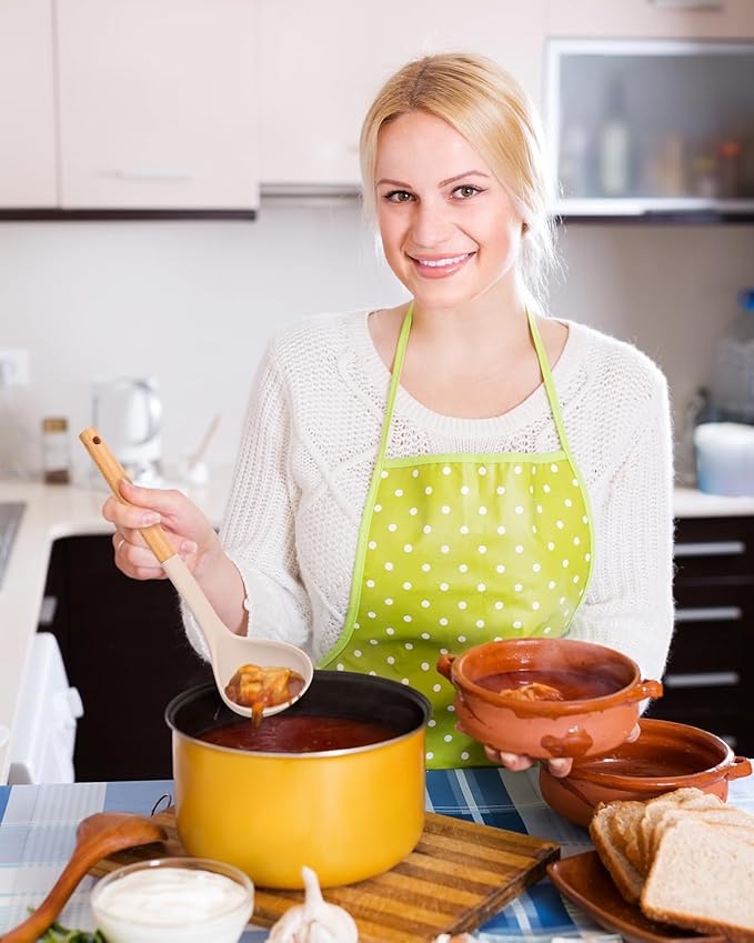 Pack of 2 Soup Ladle, Silicone Ladle Spoon