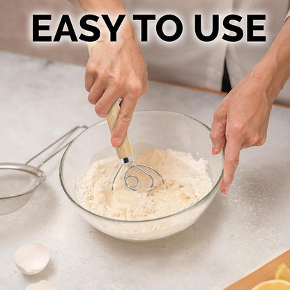 Zulay Kitchen 13-Inch Danish Dough Whisk