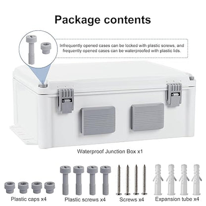 Namunanee Outdoor Electrical Junction Box, ABS Water Resistant Enclosure