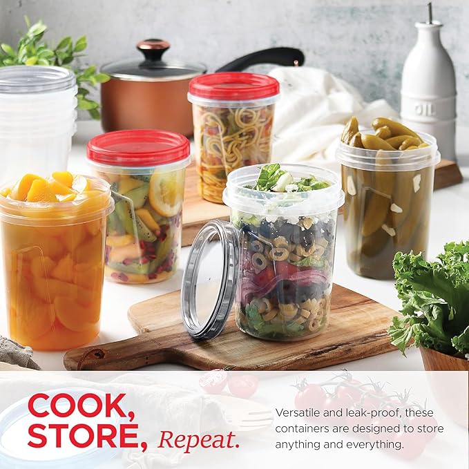 Tafura 10 Pack Leakproof Freezer Containers