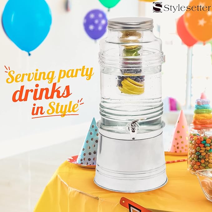 Style Setter Glass Drink Dispenser