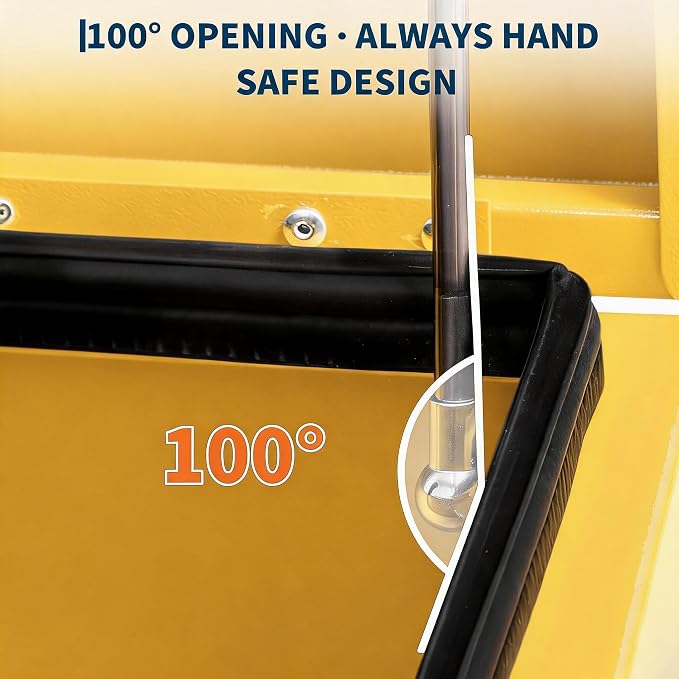 IDEALHOUSE Truck Bed Tool Box and Trailer Tongue Box - 30" Black Steel Storage Chest for Pickup Trucks, RVs, Trailers, Vans,30"x 15"x 15"