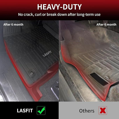 LASFIT Floor Mats&Trunk Mats for Toyota Sienna 7 Seats 2021-2025 2026 (not fit 25 26 Platinum) All Weather TPE Custom Fit Floor Liner for Sienna XLE/XSE/Limited/Edition 7 Passenger
