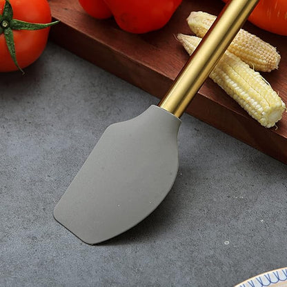 Gold Spatulas, Berglander Non-stick Silicone Flexible Scrapers Baking Mixing