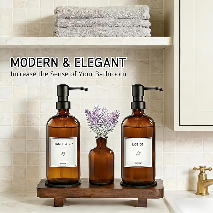 KEYWING Kitchen Soap Dispenser Set
