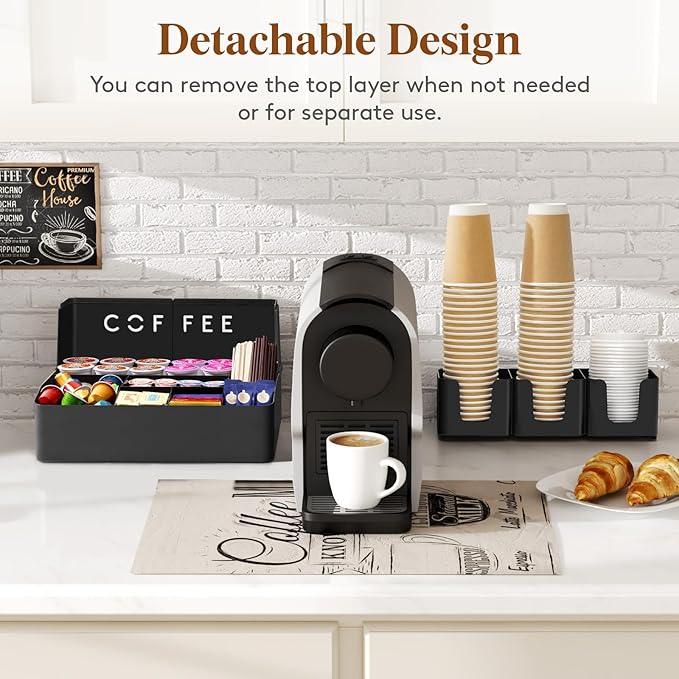 Lifewit 2-tier Coffee Station Organizer Caddy