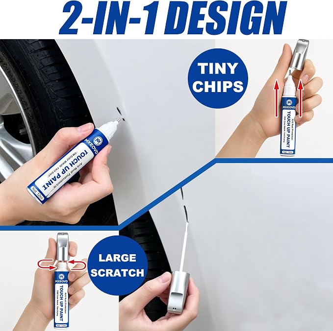 Midnight Black Metallic (218) Touch Up Paint Compatible with Toyota, All in One Car Scratch Repair Kit with Primer Putty & Clear Coat, Complete Sanding Tools Set for Scratches Chips Nicks