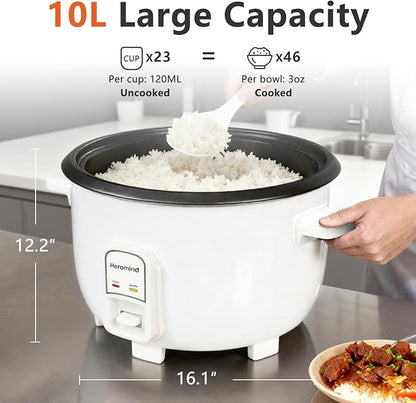 Commercial Rice Cooker, 46-Cup Rice Cooker, 9Qt / 10 L Large Rice Cooker