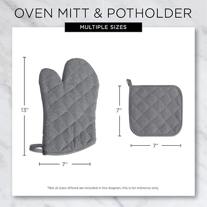 DII Basic Terry Collection Quilted 100% Cotton, 3 Piece