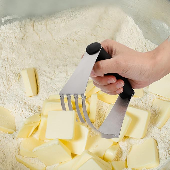 Tosnail Pastry Cutter, Dough Blender, 3 Cup Flour Sifter and Biscuit Cutter