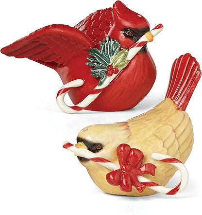 Lenox 880133 Winter Greetings Bird Salt And Pepper Set, Christmas & Holiday Hosting