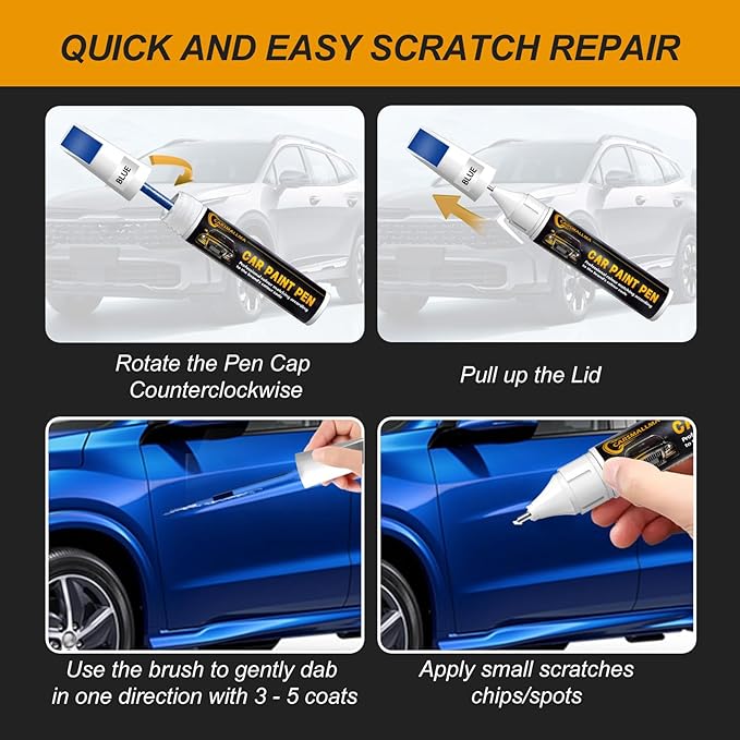 Flame Red(PR4) Car Touch Up Paint for Ram, Color Accurate Car Paint Scratch Repair Pen Kit Quick & Easy Fix Vehicle Chips and Automotive Nicks Scuff