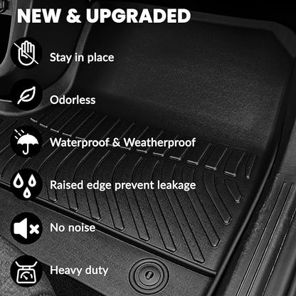 Auxko All Weather Floor Mats for Hyundai IONIQ 9 2026 7 Seater (2nd Bench Seat) TPE Liners All Season Accessories Guard Odorless Anti-Slip Floor Liners for Hyundai IONIQ 9 2026 7 Passengers