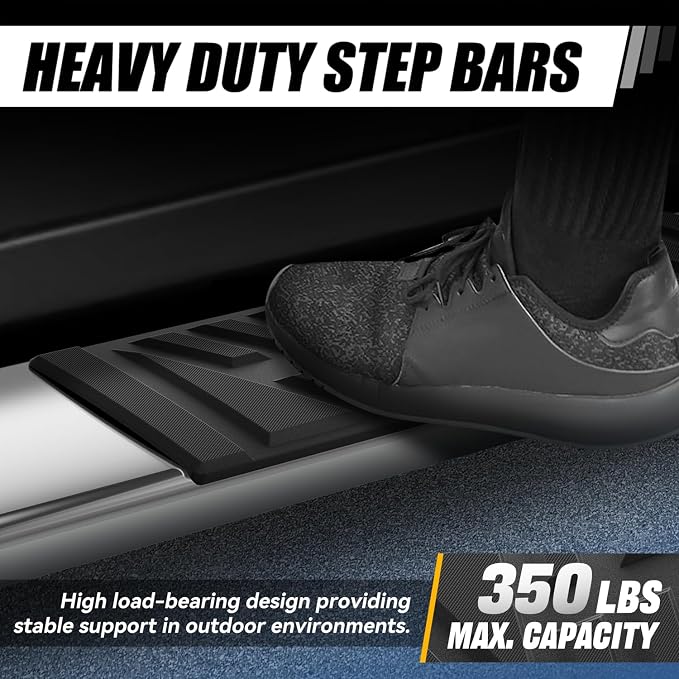 Auto Dynasty Running Boards Compatible with 2016-2020 Chevy Tahoe GMC Yukon, Stainless Steel Side Step Rail Nerf Bars, 6.5" x 73" Step Bars, Polished Chrome