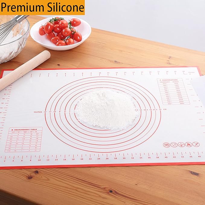 Silicone Baking Mat，Non Stick Rolling Dough