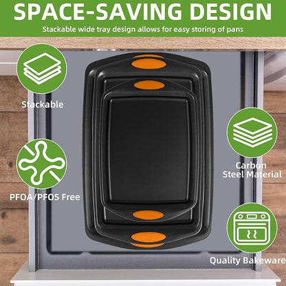 5-Piece Nonstick Baking Pans Set