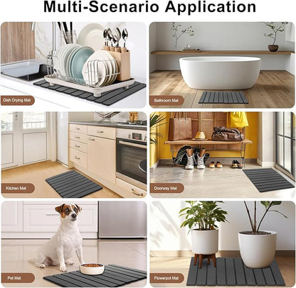 Stone Drying Mat for Kitchen Counter, Stone Bath Mat, Quick Drying Fast